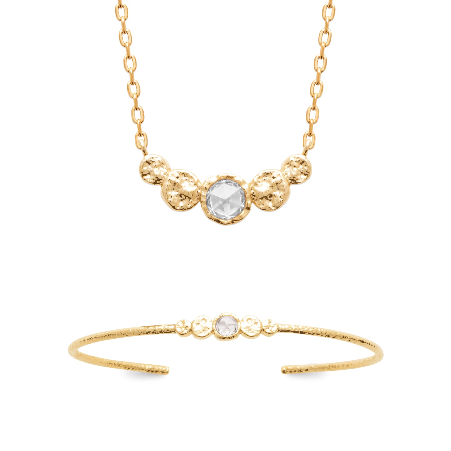 Ora - Jonc en Plaqué Or - Yasmeen Jewelry