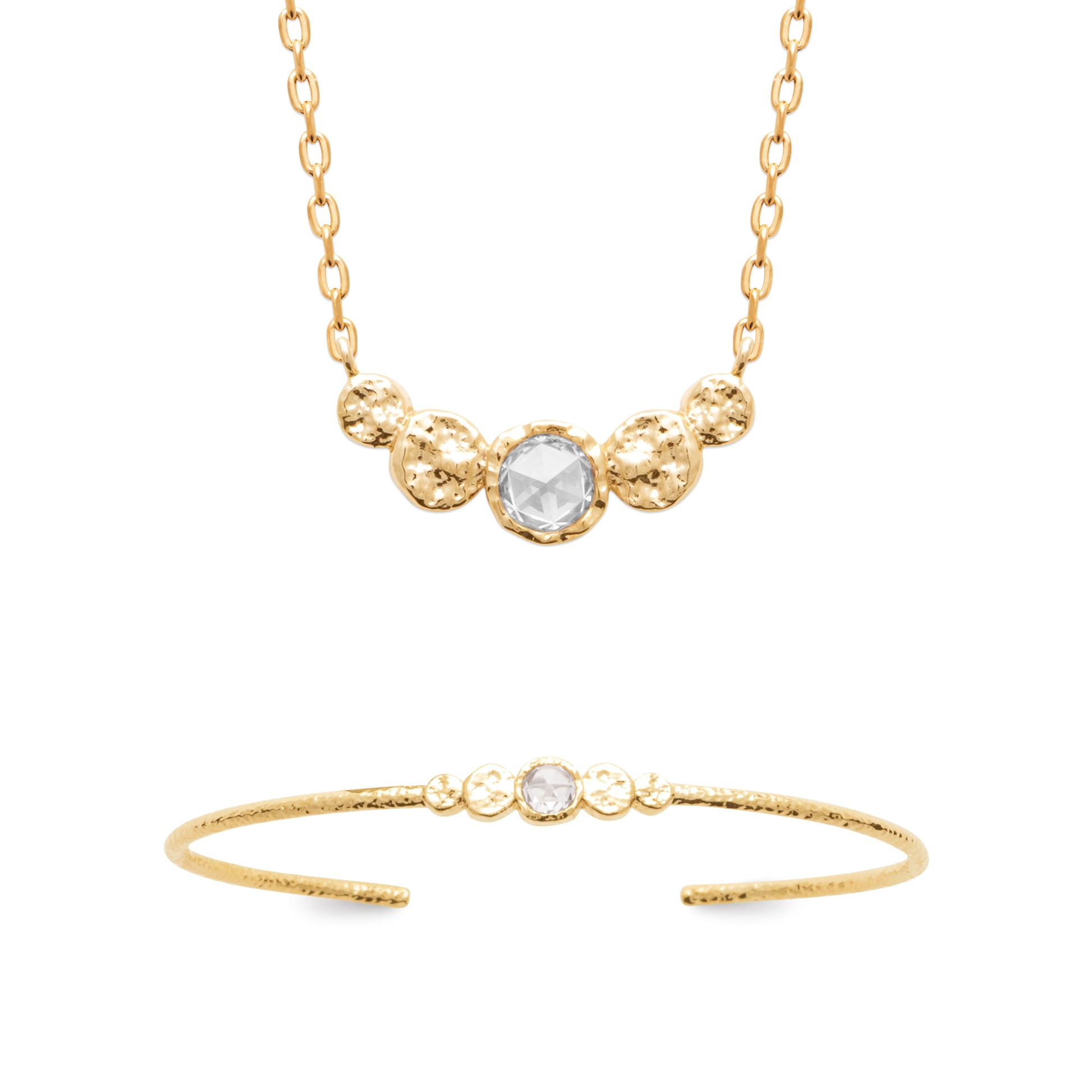 Ora - Jonc en Plaqué Or - Yasmeen Jewelry