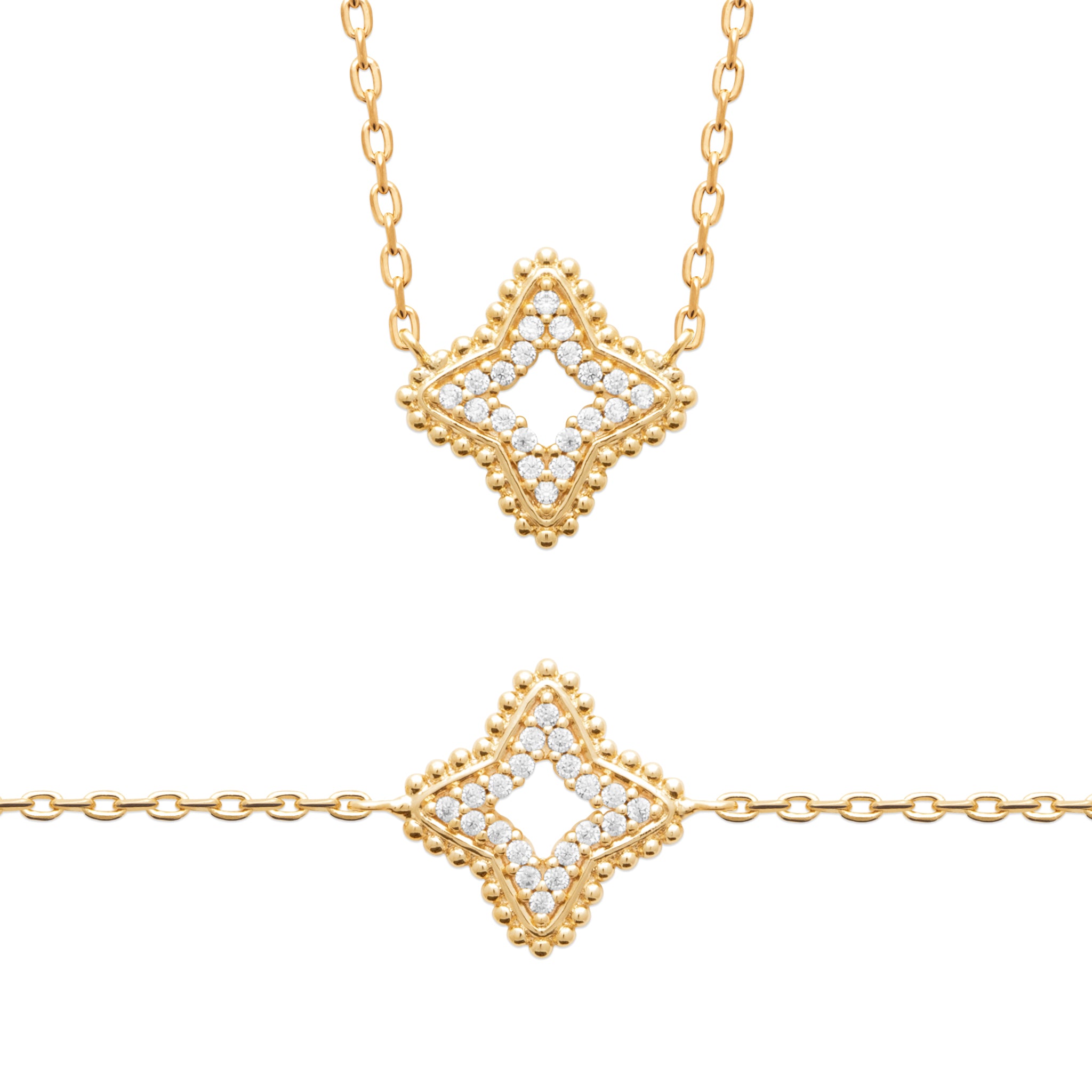 Nejma - Bracelet en Plaqué Or - Yasmeen Jewelry