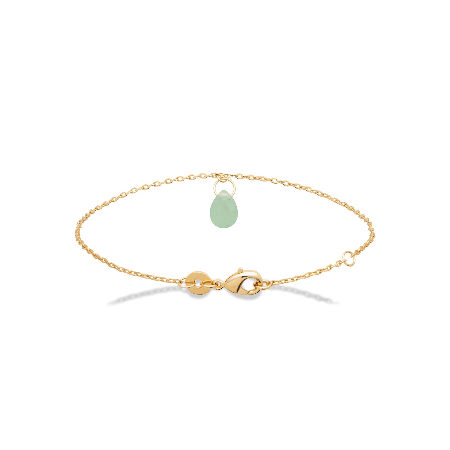 Aventurine - Bracelet en Plaqué Or et Pierre Naturelle - Yasmeen Jewelry