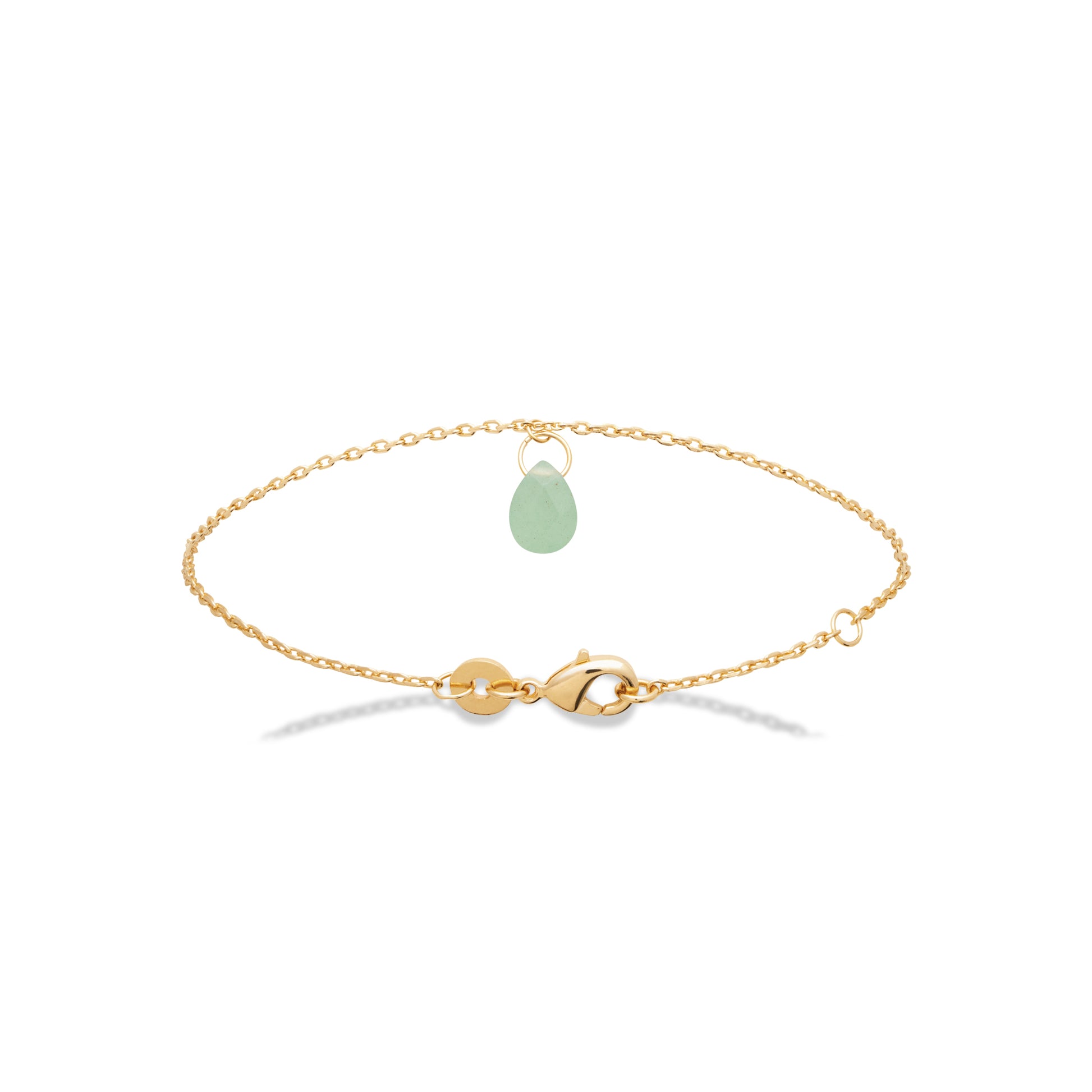 Aventurine - Bracelet en Plaqué Or et Pierre Naturelle - Yasmeen Jewelry