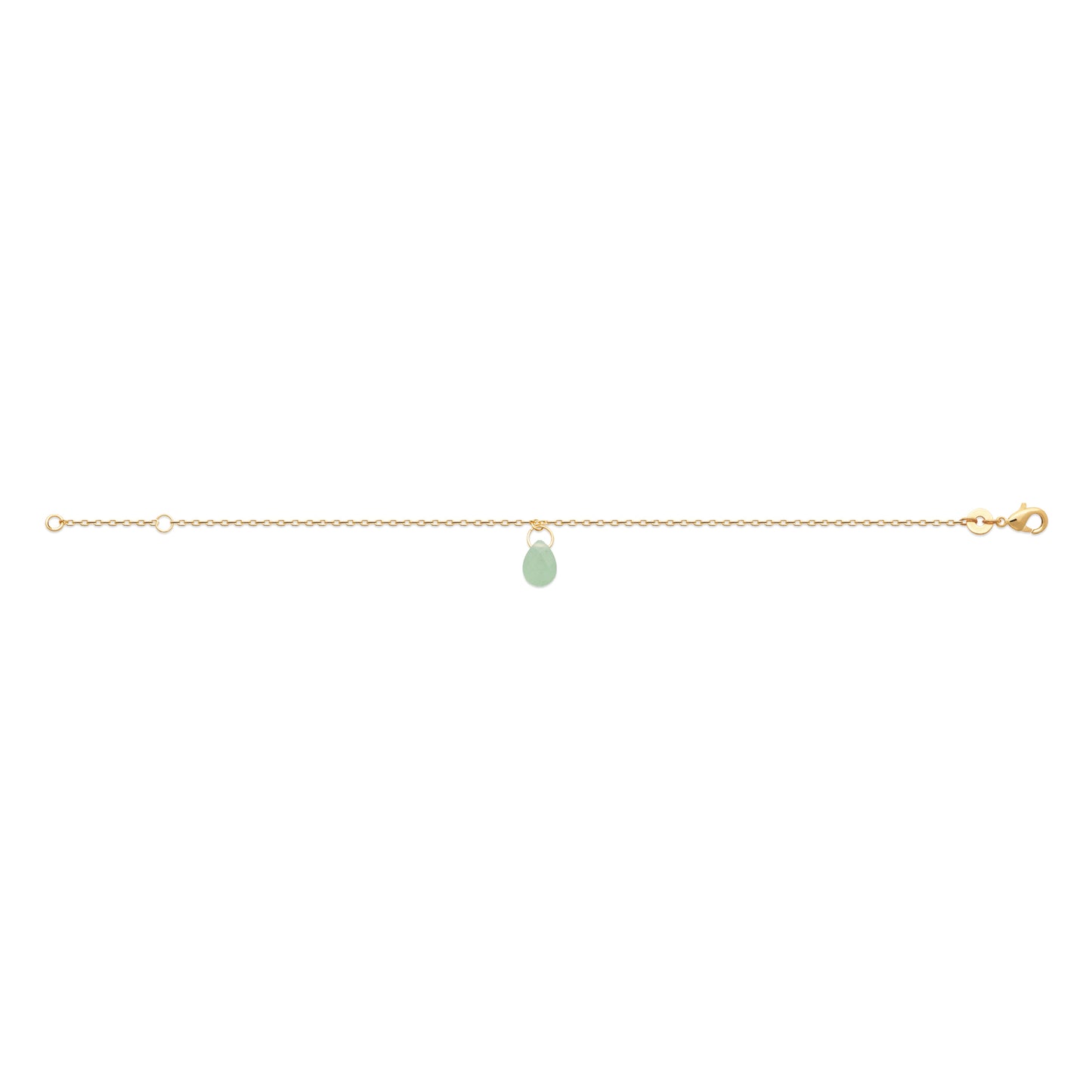 Aventurine - Bracelet en Plaqué Or et Pierre Naturelle - Yasmeen Jewelry