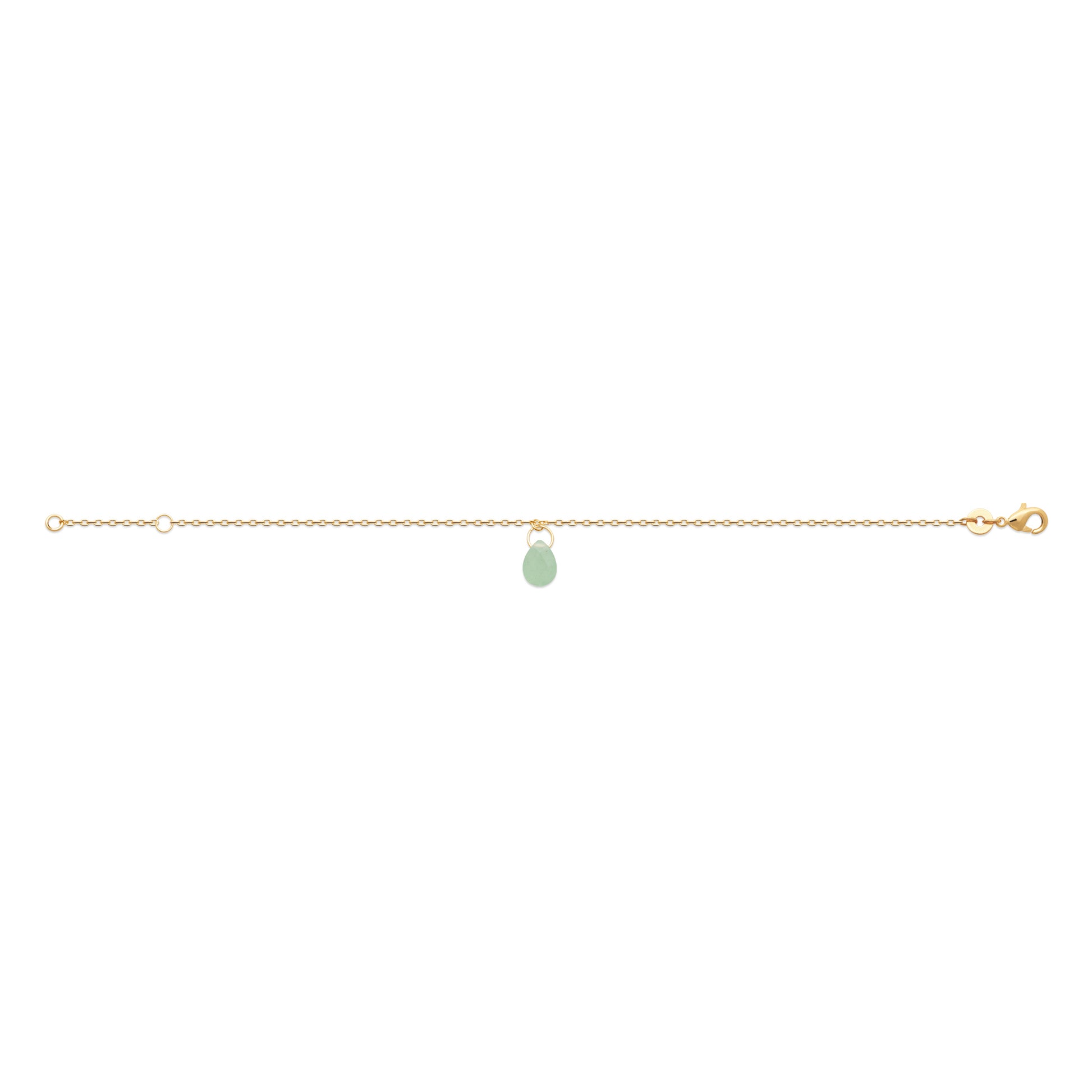 Aventurine - Bracelet en Plaqué Or et Pierre Naturelle - Yasmeen Jewelry