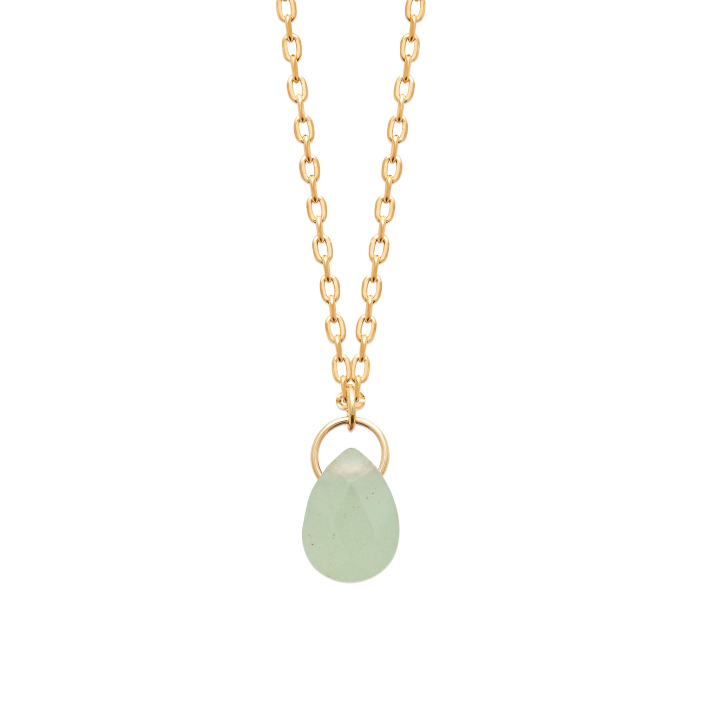 Aventurine - Collier en Plaqué Or et Pierre Naturelle - Yasmeen Jewelry