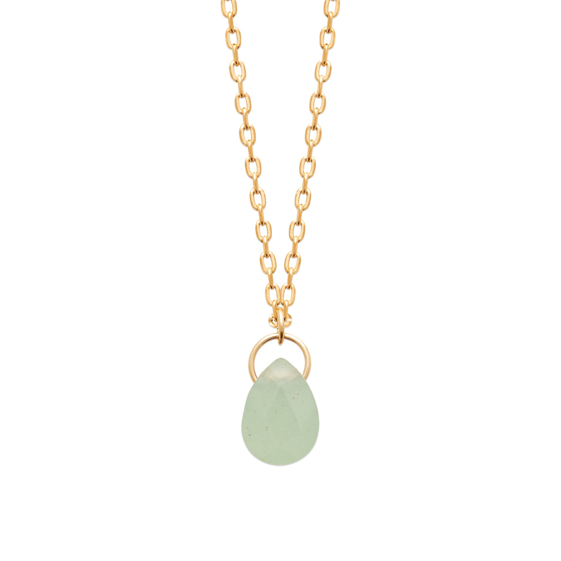 Aventurine - Collier en Plaqué Or et Pierre Naturelle - Yasmeen Jewelry