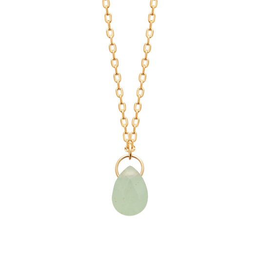 Aventurine - Collier en Plaqué Or et Pierre Naturelle - Yasmeen Jewelry