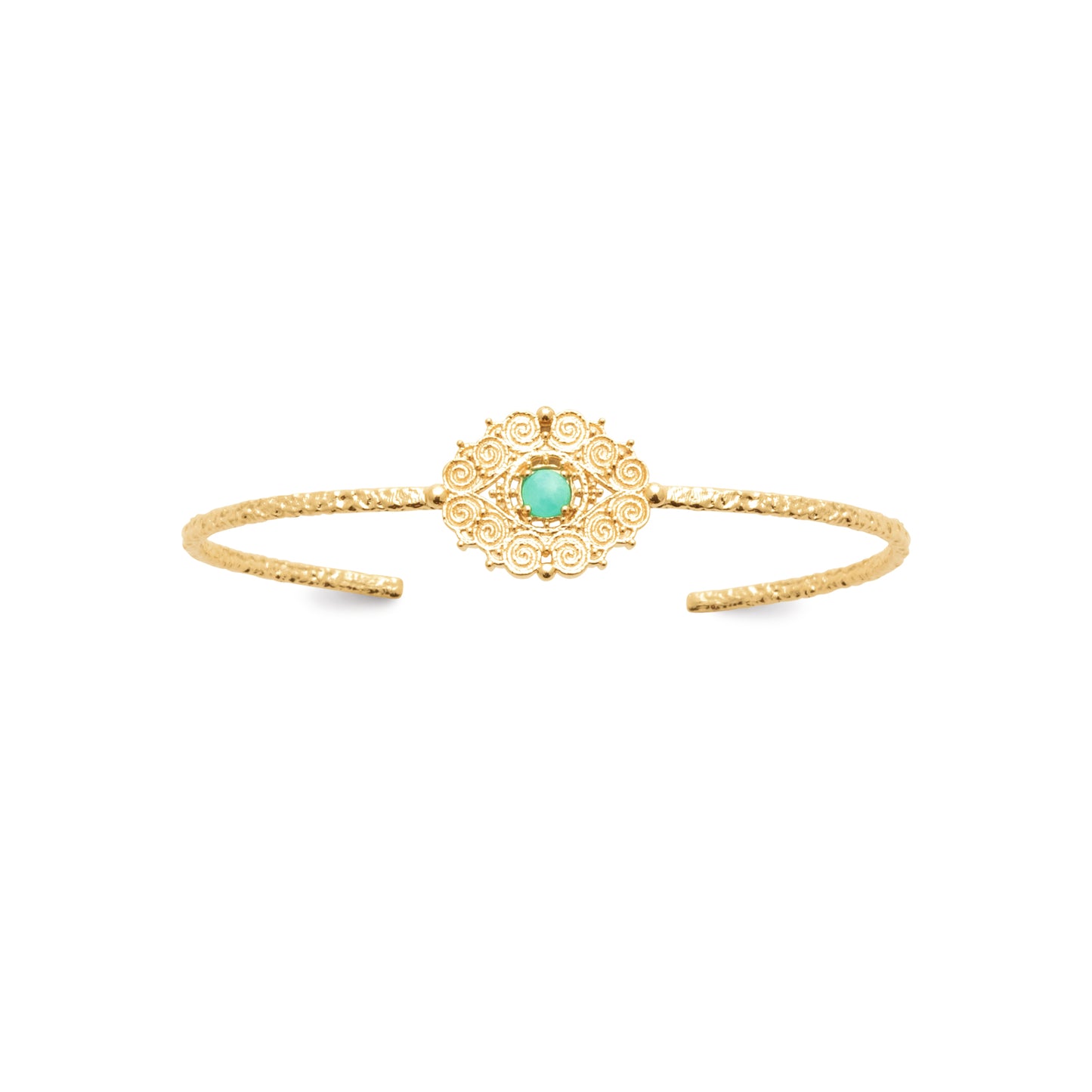 Chiraz - Bracelet en Plaqué Or et Amazonite - Yasmeen Jewelry