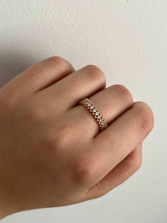 Dina - Bague en Plaqué Or - Yasmeen Jewelry