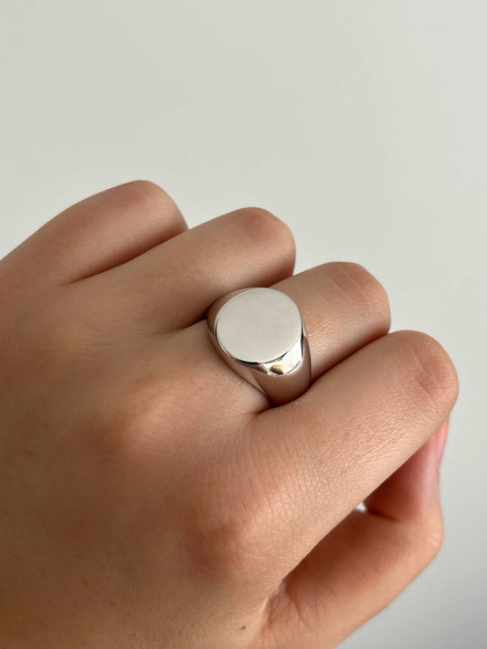 Isaure - Chevalière en Argent - Yasmeen Jewelry
