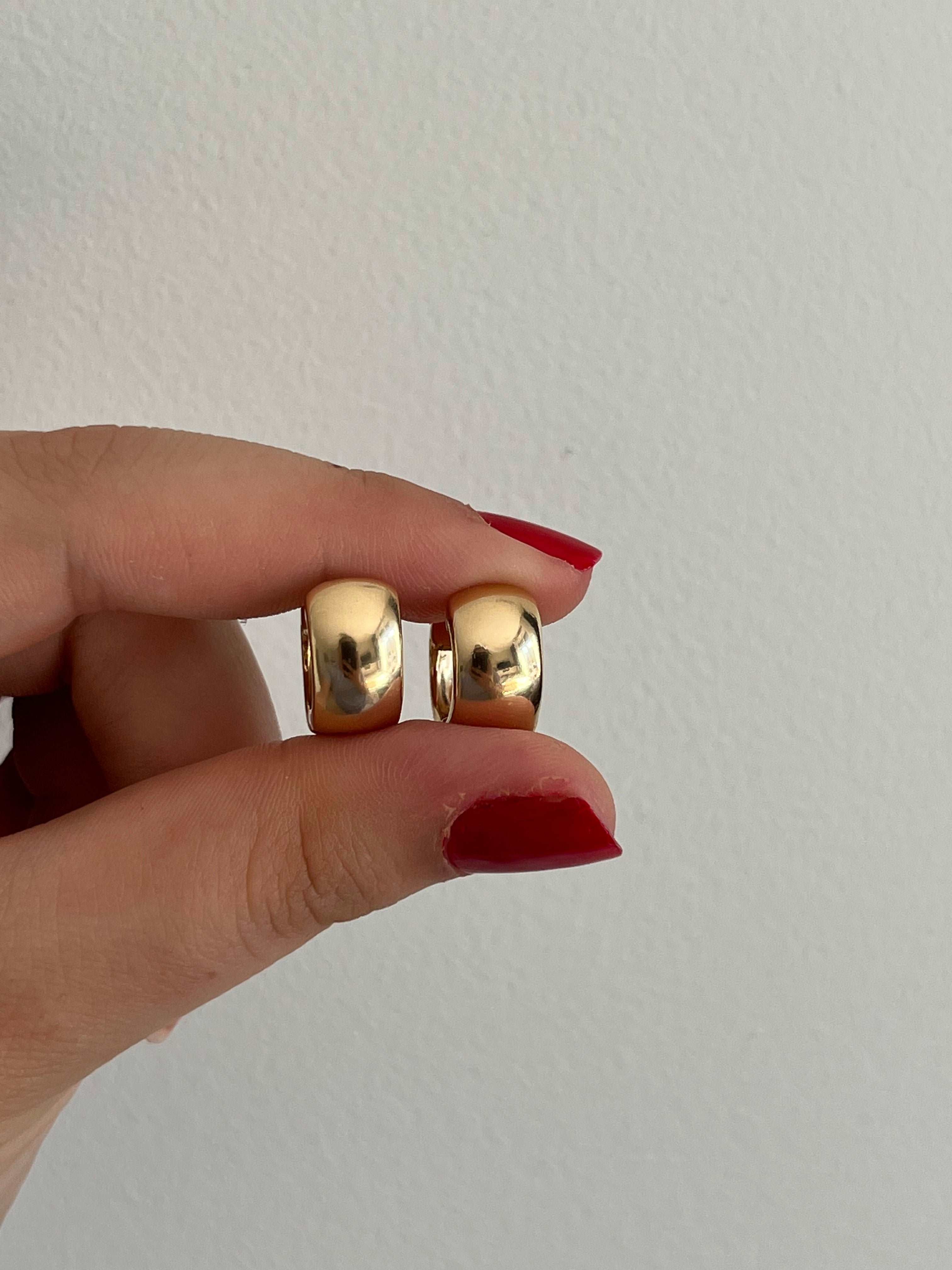 Line - Créoles en Plaqué Or - Yasmeen Jewelry
