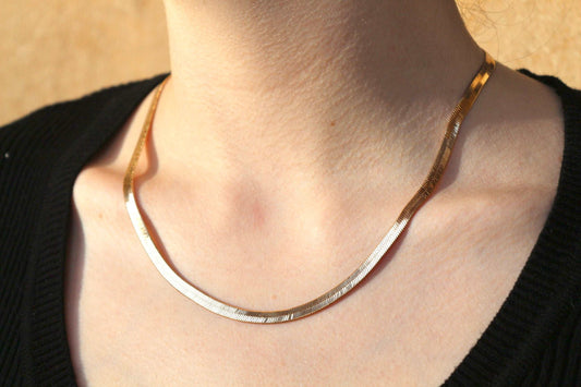 Elie - Collier miroir en Plaqué Or - Yasmeen Jewelry