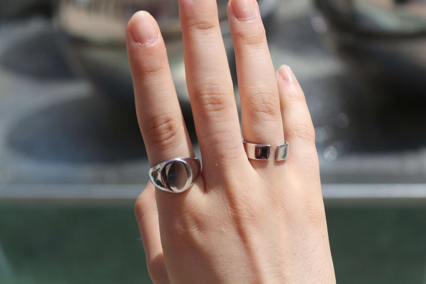 Isaure - Chevalière en Argent - Yasmeen Jewelry