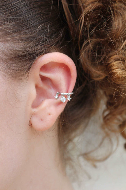 Nej - Bijou d'oreilles en Argent - Yasmeen Jewelry