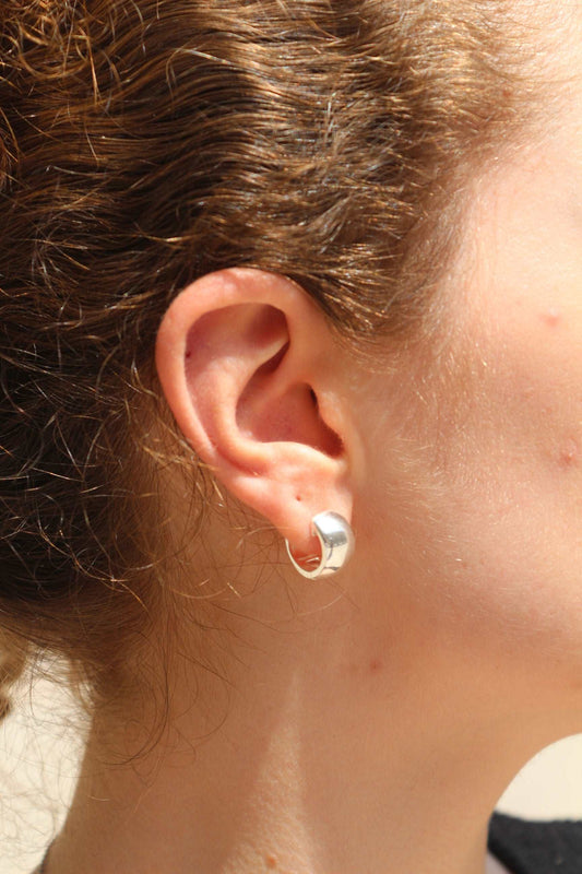 Line - Créoles en Argent - Yasmeen Jewelry