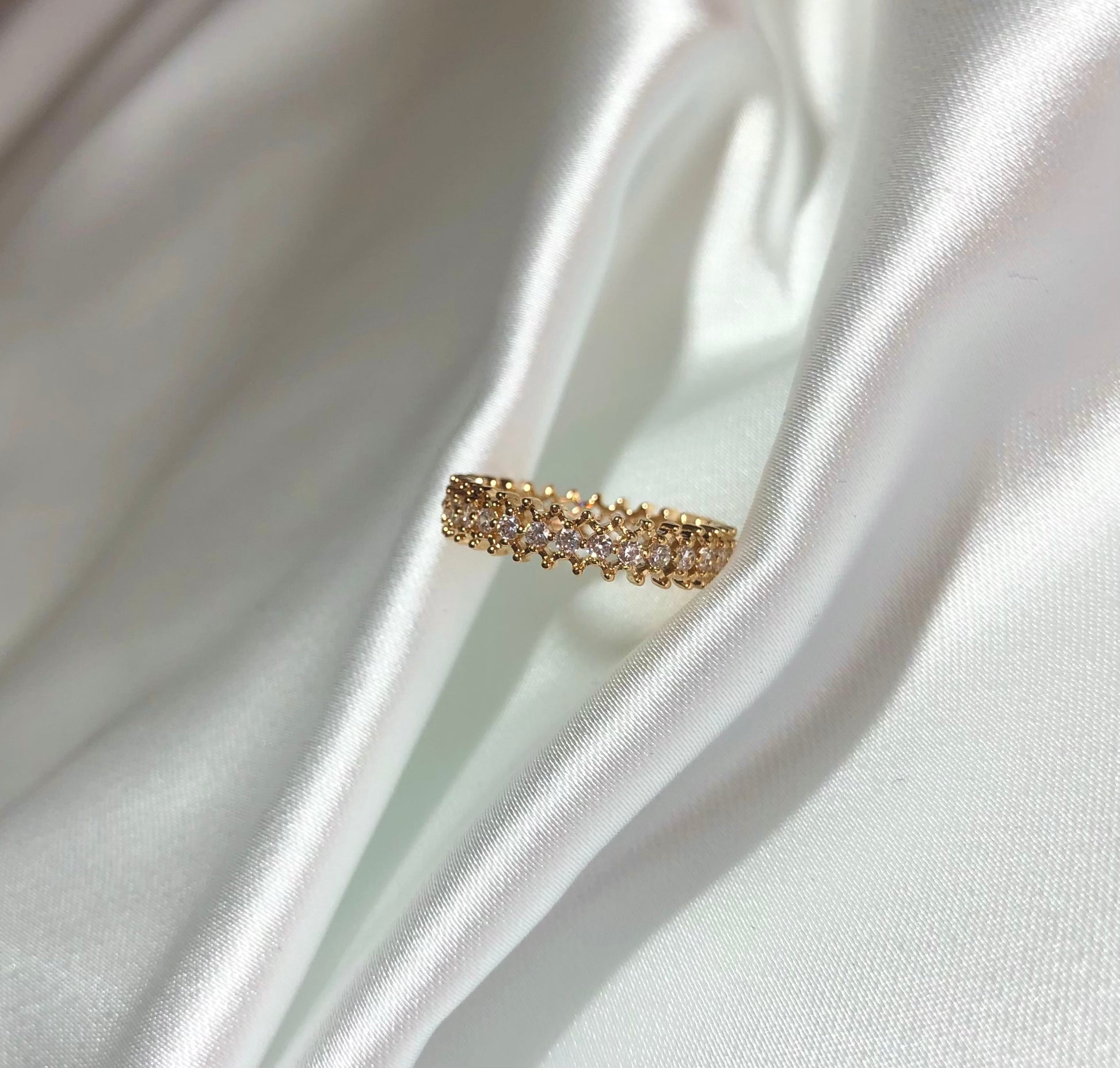 Dina - Bague en Plaqué Or - Yasmeen Jewelry