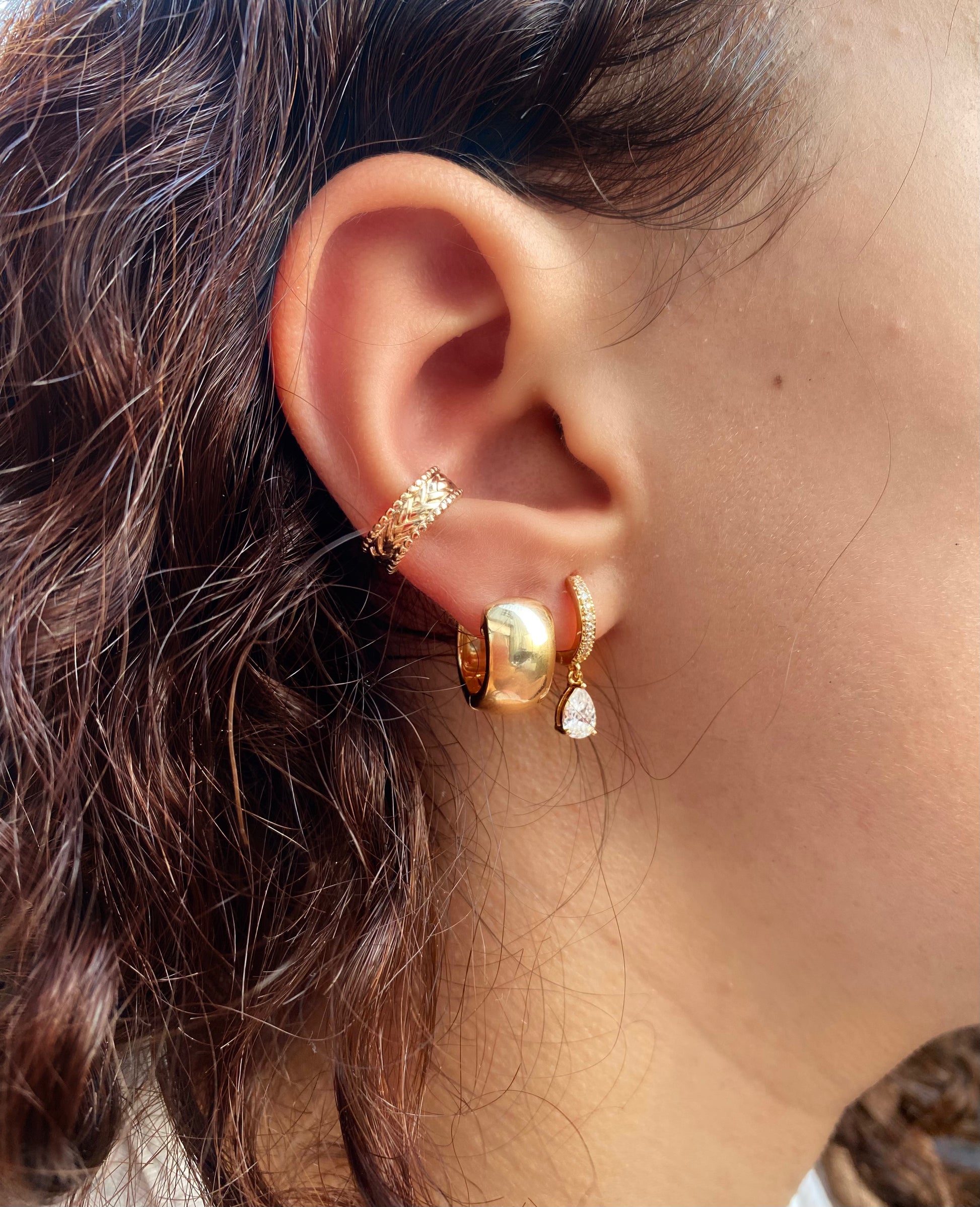 Ayaz - Bijou d’oreille en Plaqué Or - Yasmeen Jewelry