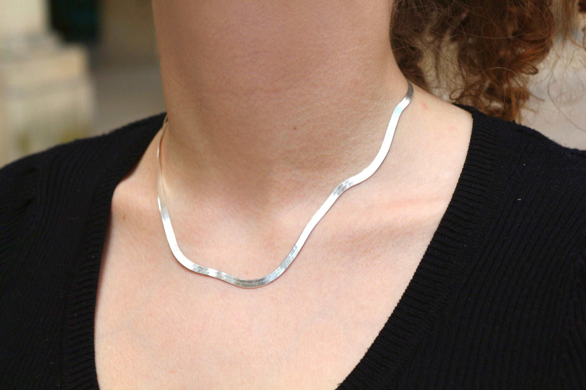 Elie - Collier miroir en Argent - Yasmeen Jewelry